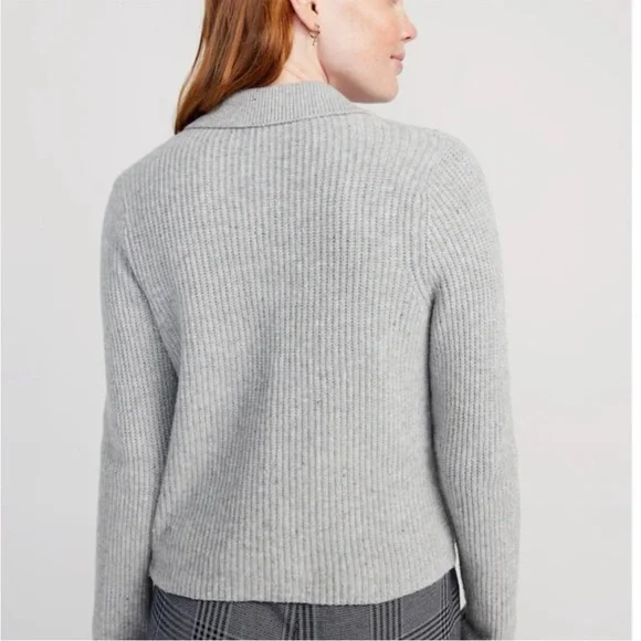 NWT OLD NAVY SoSoft Collared Cardigan Sweater Color: Heather Gray SIZE XX-LARGE - Picture 5 of 10